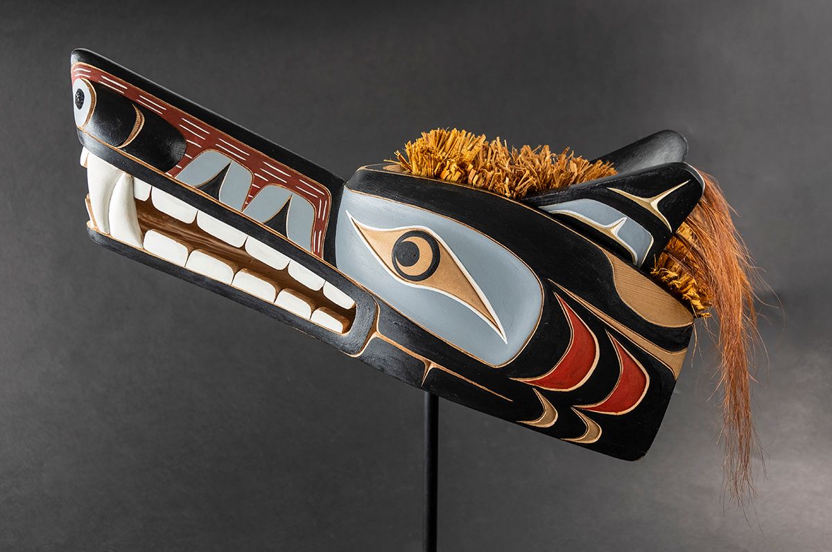 美容/健康 美容機器 Nuu-chah-nulth Wolf Mask 